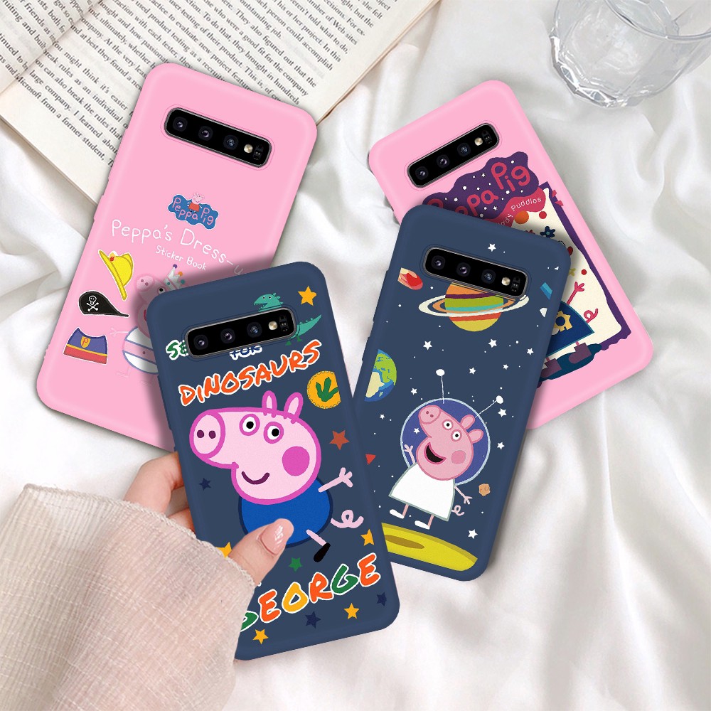 Ốp lưng Samsung Galaxy S10E S8 S9 PLUS mẫu heo peppa | BigBuy360 - bigbuy360.vn