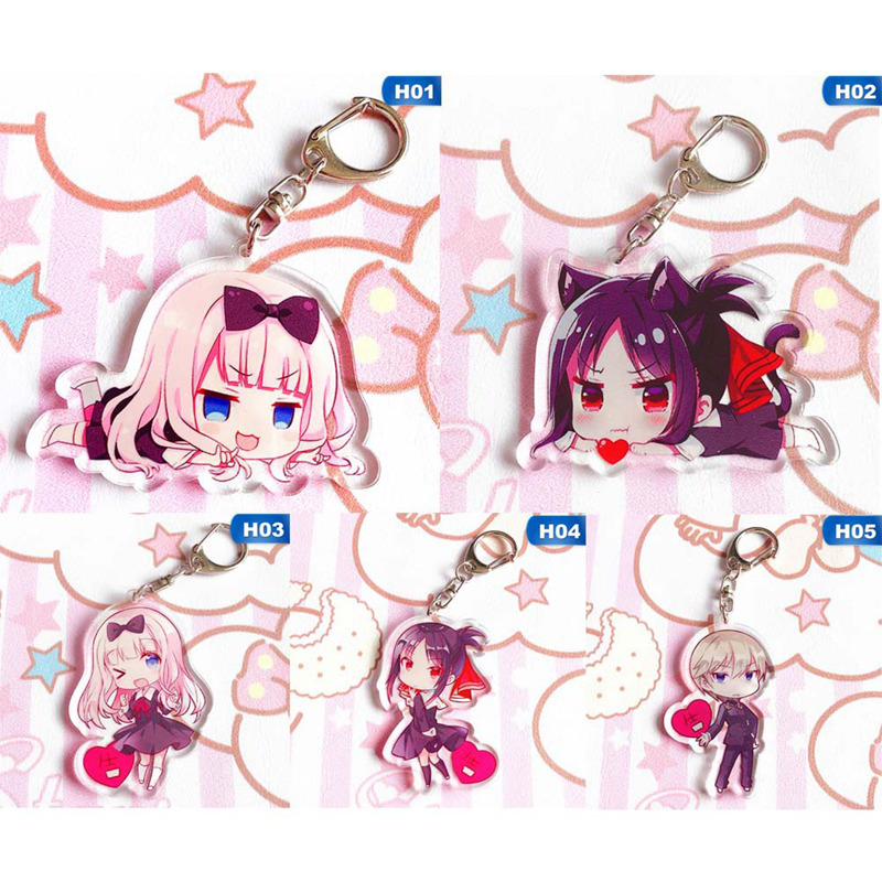Tmdbyx Móc Khóa Hình Nhân Vật Hoạt Hình Kaguya Sama:Love Is War Dễ Thương