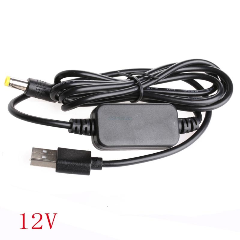 Cáp chuyển đổi nguồn DC-DC USB 5V sang 9V/12V DC Jack 5.5mmx2.1mm