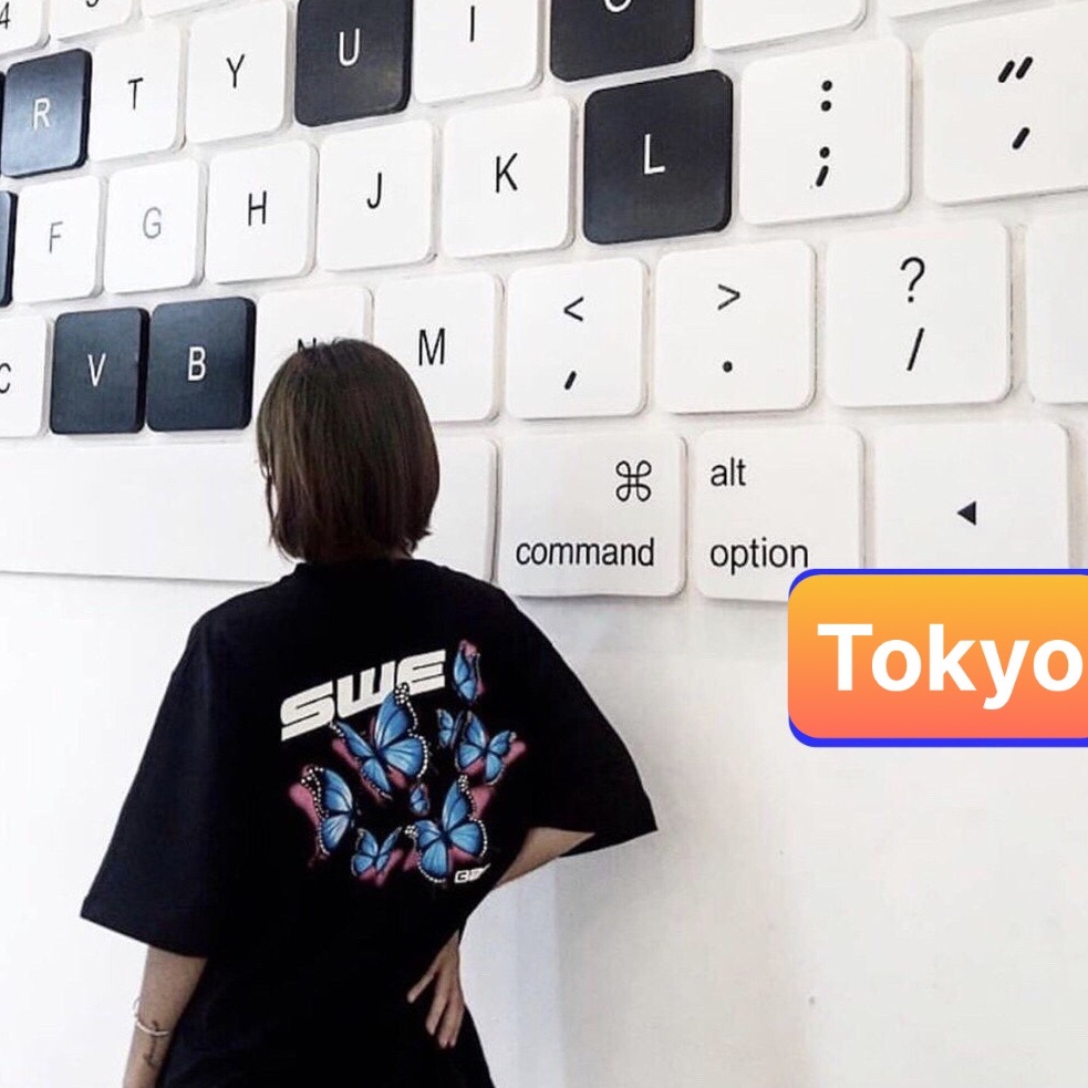 ÁO THUN TEEN BẦY BƯỚM PHOM FORM RỘNG NAM NỮ PHONG CÁCH HÀN QUỐC XỊN SÒ -TOKYO FASHION