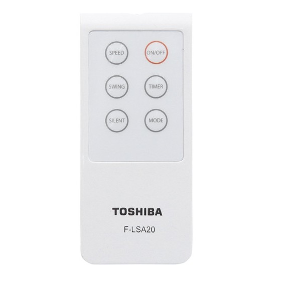 [CHÍNH HÃNG] QUẠT ĐỨNG CÓ REMOTE TOSHIBA F-LSA20(H)VN / F-LSA20(W)VN 60W - 5 CÁNH - 3 TỐC ĐỘ - HẸN GIỜ (Xám/Trắng)