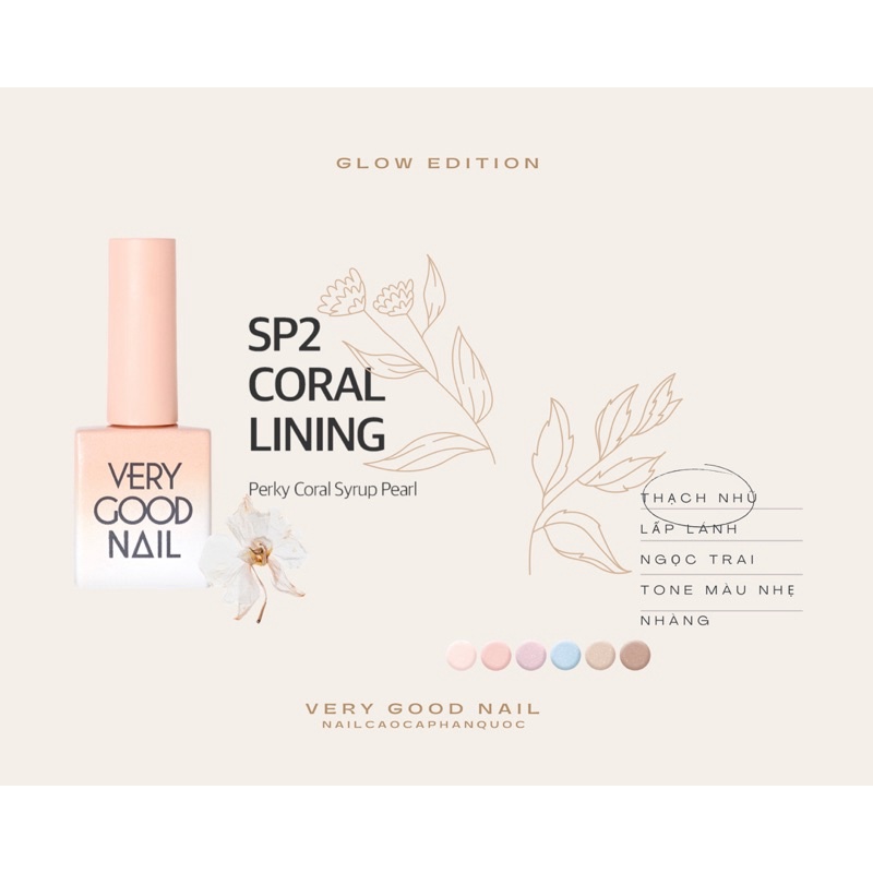 Chính hãng-Freeship Sơn gel thạch nhũ cao cấp Hàn Quốc Very good nail Glow syrup edition tách set [GIÁ LẺ 1 CHAI]