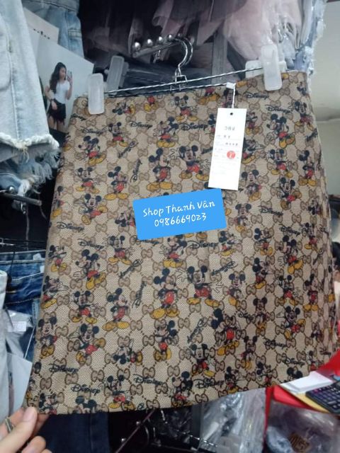 Chân váy ngắn họa tiết Micky siêu xinh( kèm ảnh Shop Chụp) | BigBuy360 - bigbuy360.vn