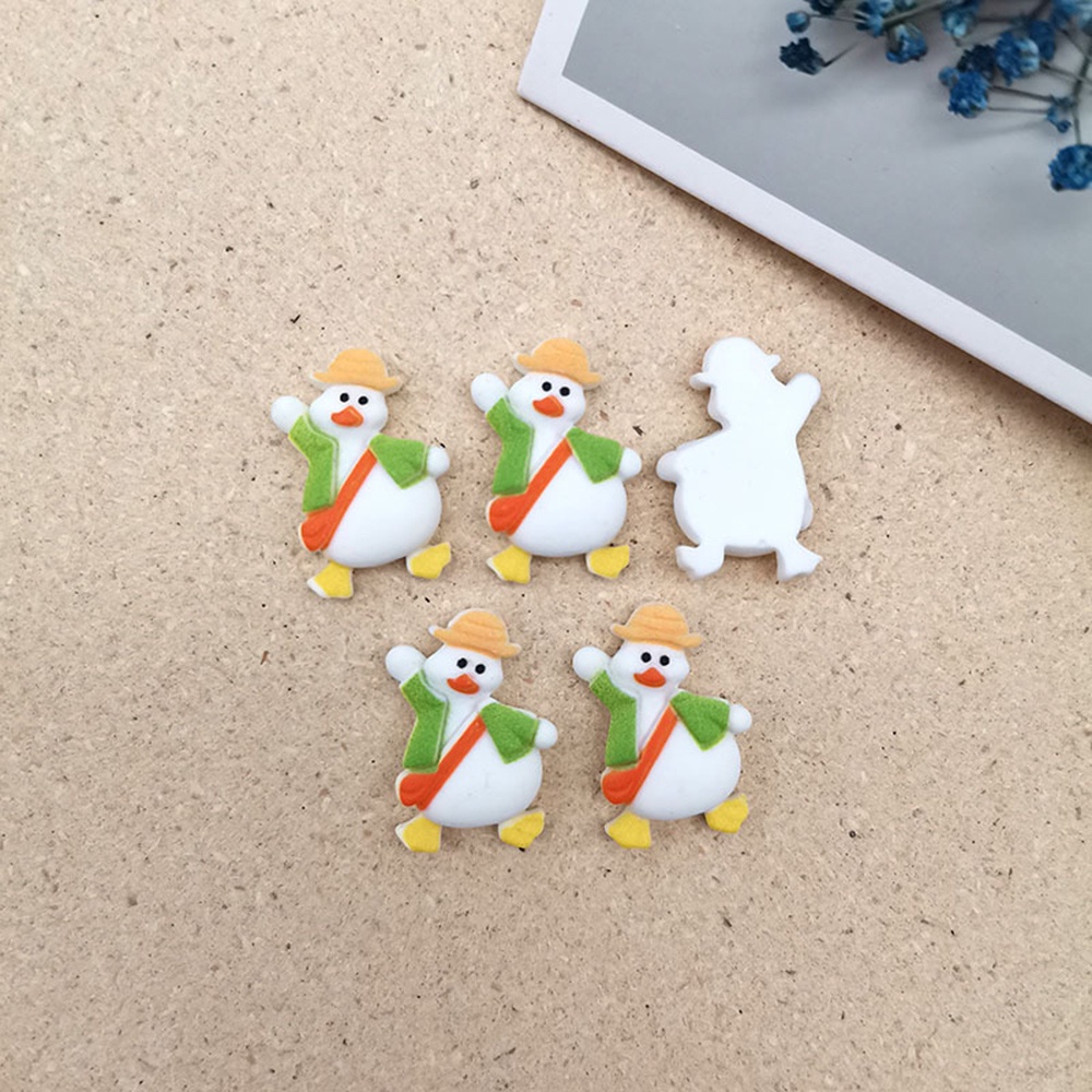 Bộ 5 Nút Hình Vịt Kirby Phi Hành Gia Hoạt Hình Dễ Thương Trang Trí Giày DIY