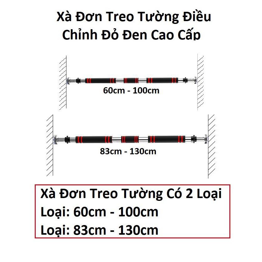 Xà Đơn Gắn Cửa, Treo Tường 2 Kích Thước, Dụng Cụ Tập Cơ Bụng, Tập Gym Tại Nhà Đa Năng Siêu Tiện Dụng GIÁ TỐT