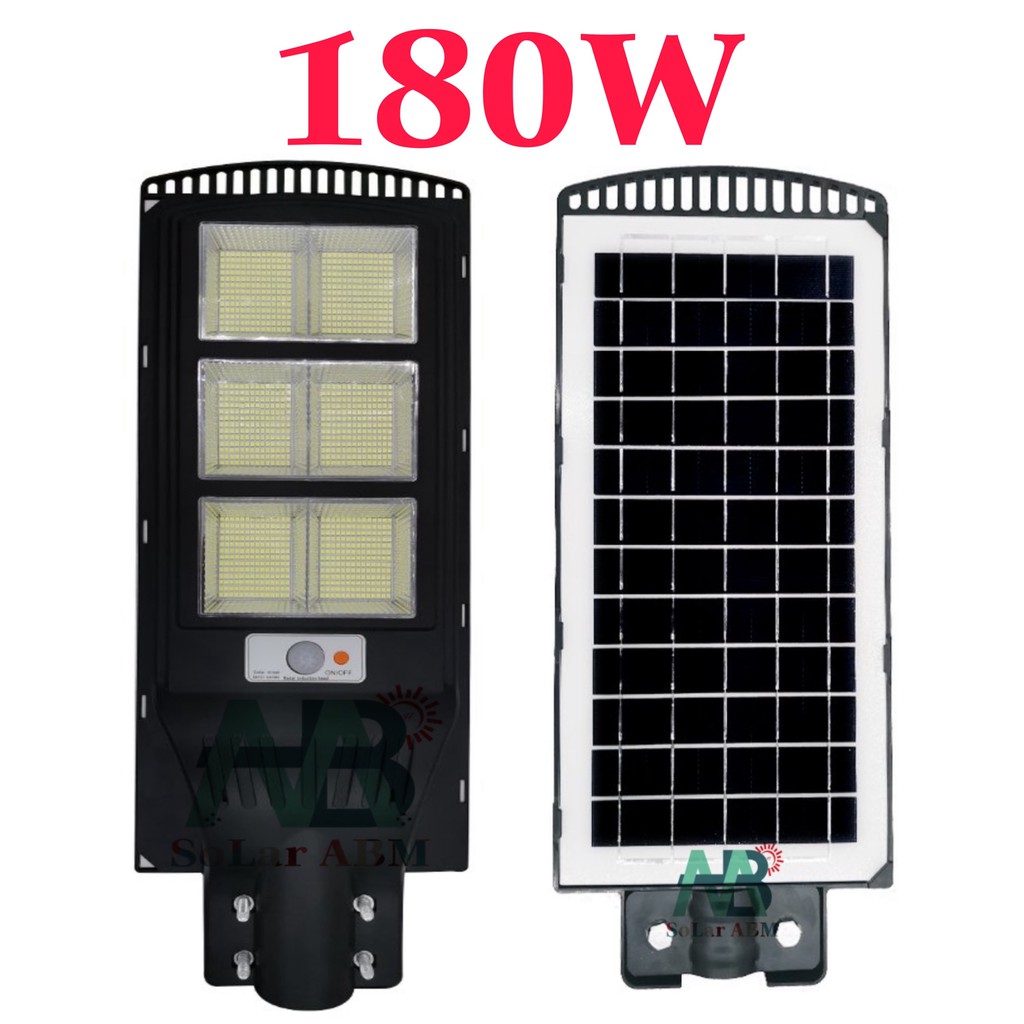 180W Đèn Đường Tấm Pin Liền Thể Năng Lượng Mặt Trời , Cảm Biến Chuyển Động , IP67 Chống Nước - mã : ABM-MG21180A