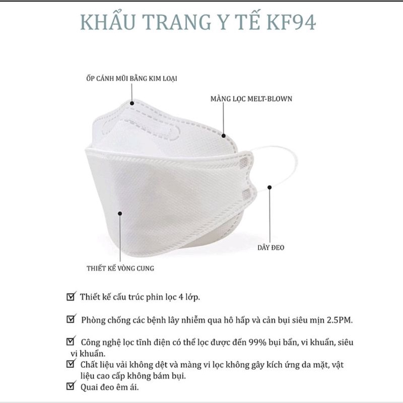 Khẩu trang kf94 Sun mask