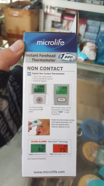 Nhiệt kế đo trán hồng ngoại Microlife FR1MF1- Bảo hành 24 tháng bằng phiếu bảo hành hãng