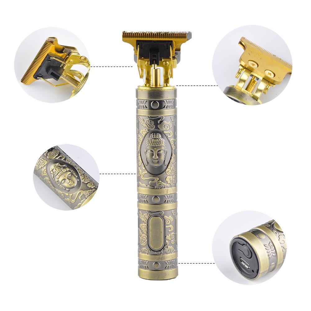 T9 Tông Đơ Cắt Tóc, Chấn Viền Nhỏ Gọn, Usb Sạc Điện, Pin Cực Bền,cao cấp