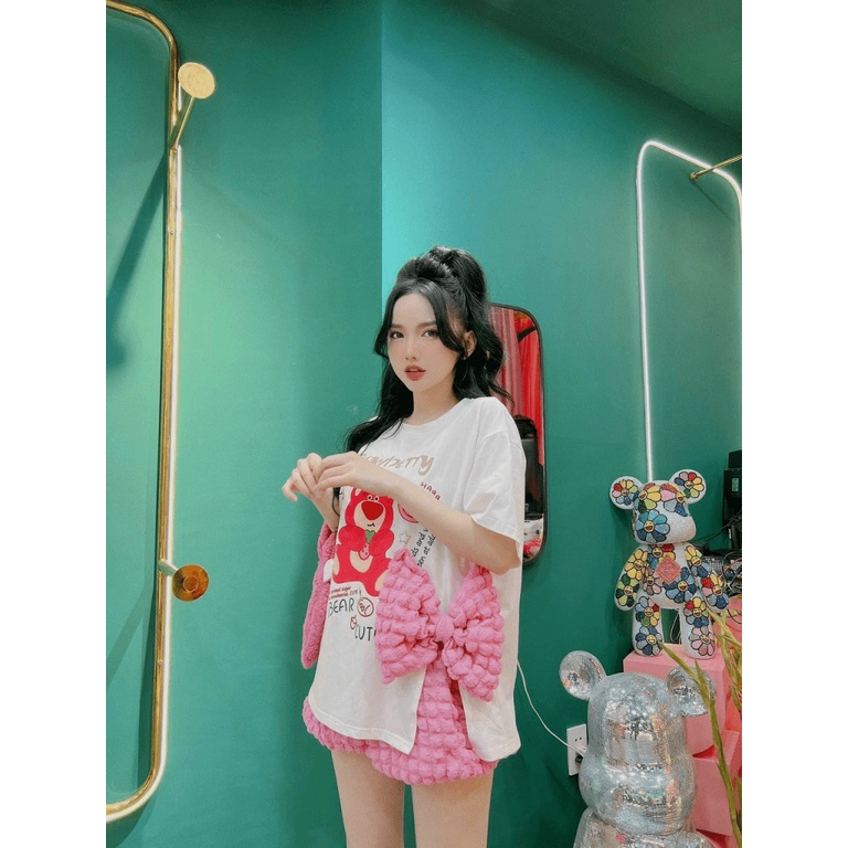 SÉT COTTON Q XÔP BÔNG SET ĐỒ DÀNH CHO CÁC CÔ GÁI MUỐN TRẺ TRUNG DỄ THƯƠNG RẤT HỢP DẠO BỘ NGOÀI PHỐ UP Thời Trang HHP Fas