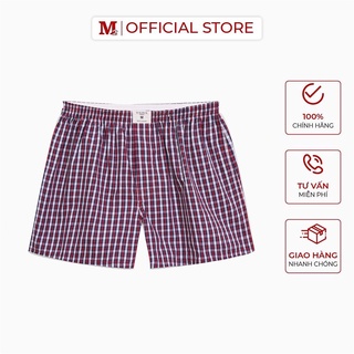 Quần đùi nam kẻ mặc nhà cotton Walrus M0200185 Thời trang M2