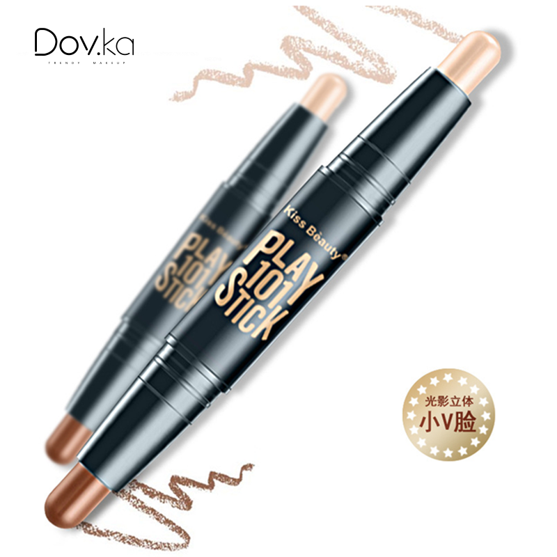 [Hàng mới về] Thỏi kem hai đầu trang điểm bắt sáng và tạo khối chống nước tiện dụng