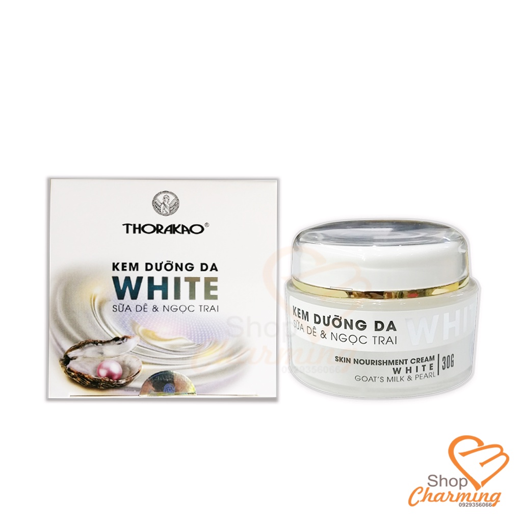 Kem dưỡng da white sữa dê và ngọc trai Thorakao 30g