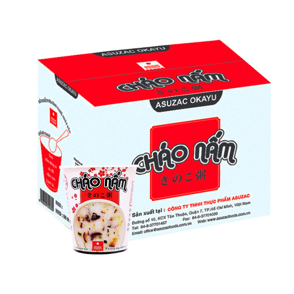 Cháo nấm ăn liền Asuzac ly 36g