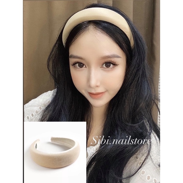 𝚂𝚒𝚕𝚋𝚒 𝙰 Bờm tóc nhung, Cài Tóc Nơ Nhung Hottrend, Bờm Tết Nhung, Mấn Đầu Nhung Bản To Cao Cấp