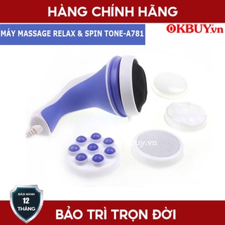 Máy massage cầm tay 4 đầu relax & spin tone a781 | okbuy