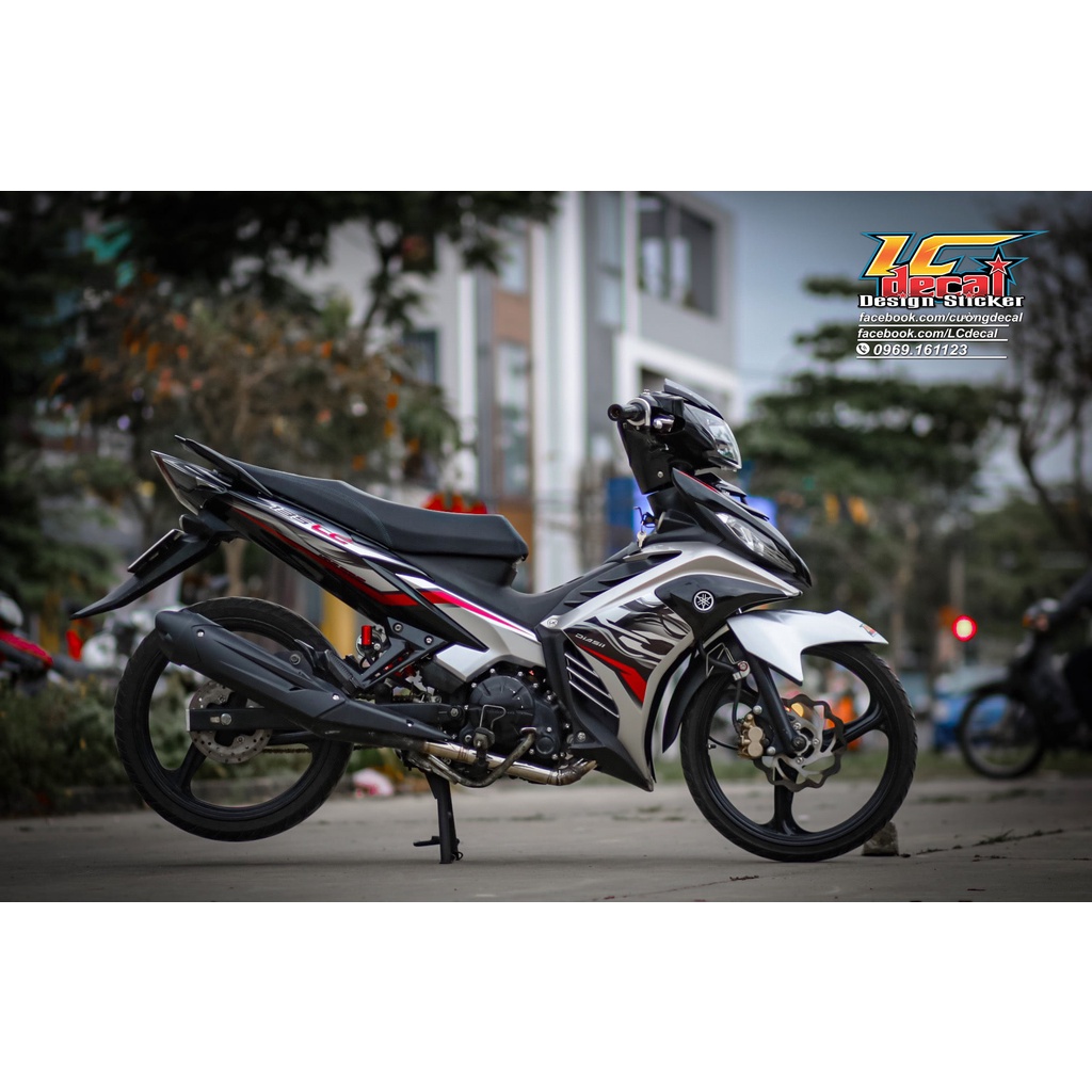 Tem rời exciter 135 lc bạc đỏ đen v7