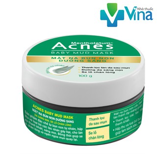 Mặt nạ bùn non dưỡng sáng da Acnes Baby Mud Mask 100g