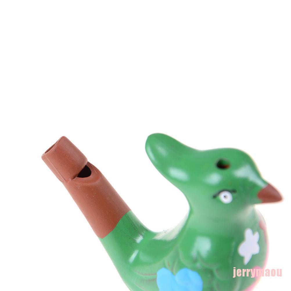 Còi bằng sứ vẽ tay hình chim phát âm thanh