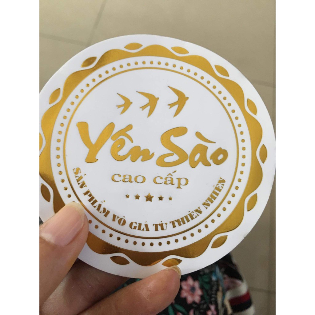 Tem dán ép kim Yến Sào