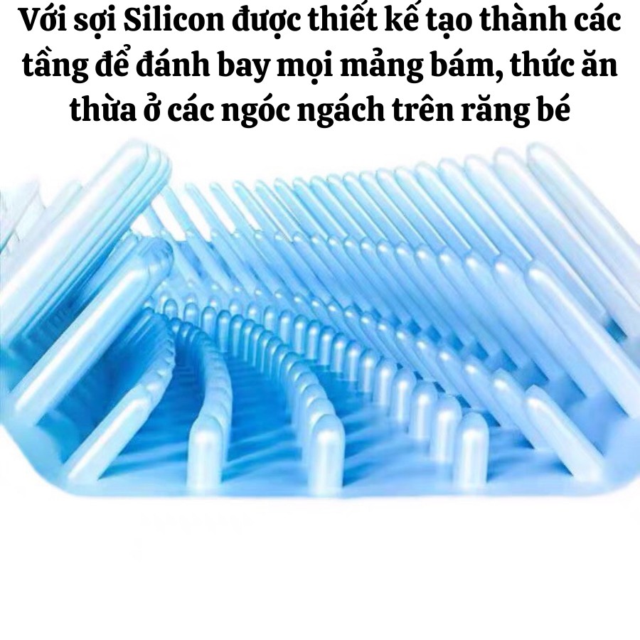 Bàn Chải Đánh Răng HÀN QUỐC Cho Bé 2-6 Tuổi Chất Liệu Silicon Kháng Khuẩn Xoay 360 Độ Dễ Dàng Sử Dụng Montes Kids