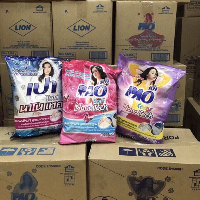 Bột giặt Pao 3kg Thái Lan