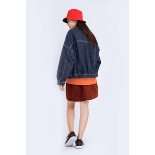 Áo Khoác BOO jeans nữ đính patch Marvel