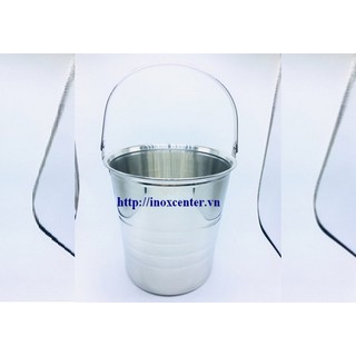 Xô đá inox cao cấp 1 quai