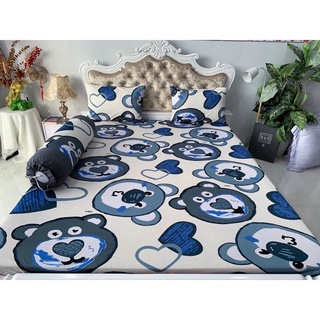 bộ Drap thun Hàn Quốc mẫu con gấu