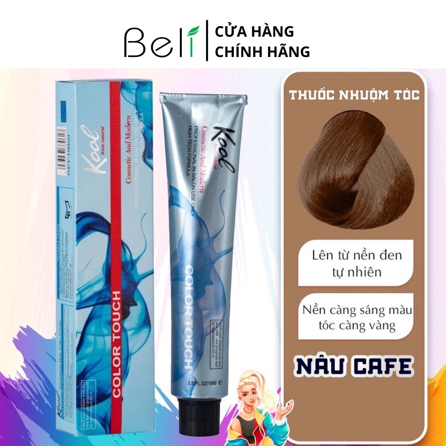 Thuốc Nhuộm Tóc KOOLPRO Màu NÂU CÀ PHÊ Không Tẩy - Beli Official Store