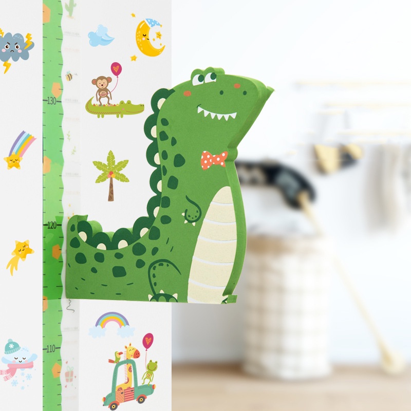DECAL DÁN TƯỜNG ĐO CHIỀU CAO 3D CHO BÉ HÌNH CON VẬT NGỘ NGHĨNH