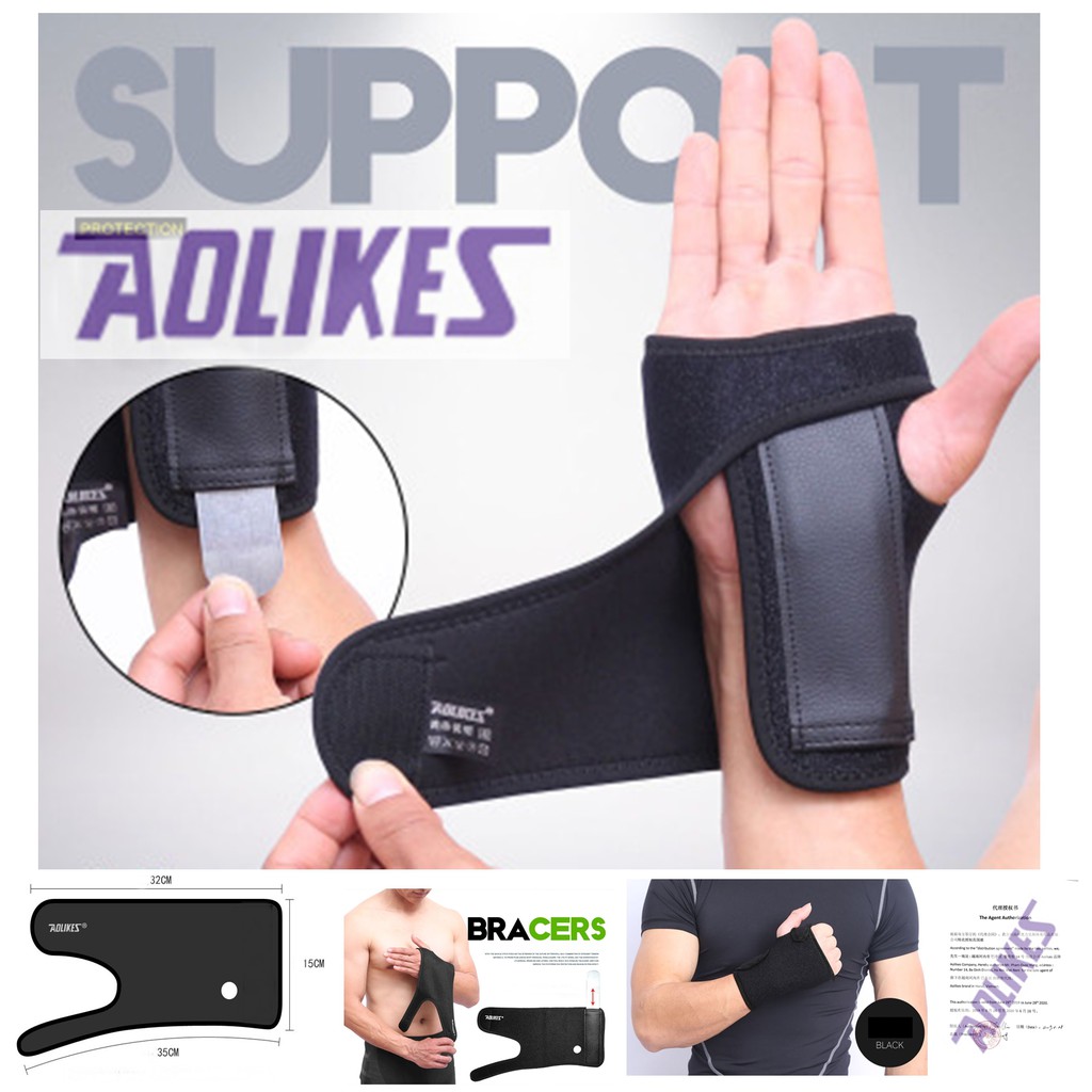 Aolikes AL 1676 (1 CÁI) Găng tay CUỐN HỞ NGÓN CÓ MIẾNG KẼM BẢO VỆ chống trượt chuyên gym BÁN SỈ ĐỒ GYM