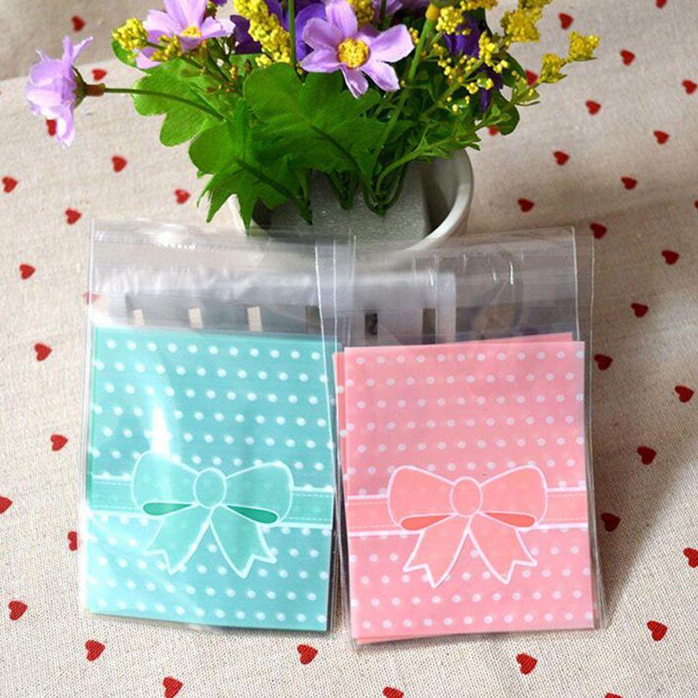 Set 100 Túi Nhựa Đựng Bánh Kẹo Họa Tiết Giáng Sinh Dễ Thương