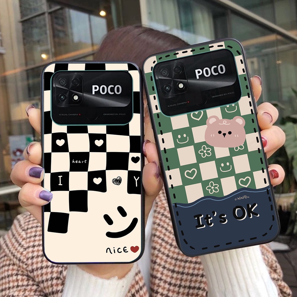 Ốp lưng Xiaomi Poco C40 mặt cười smile thể thao cá tính đẹp/ bền