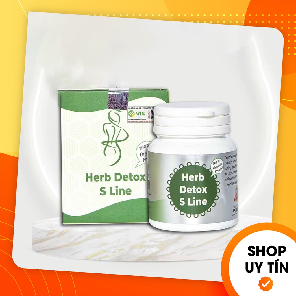 [Chính Hãng] Viên Uống Detox Cell Giảm Mỡ Bụng Herb Detox S Line - 8938520468043