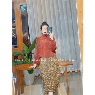 Áo len lông cổ 3 phân hàng QC