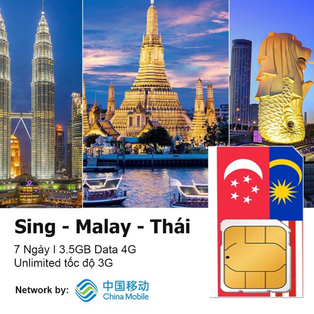 [Freeship toàn quốc từ 50k] Sim Thái Lan - Malaysia - Singapore