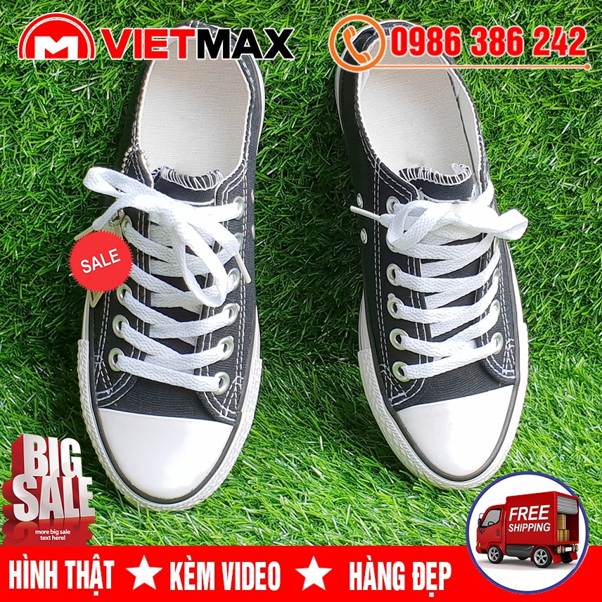 💎 [GIÁ SỐC] Giày Thể Thao CV Chuck Đen Trắng Nam Nữ