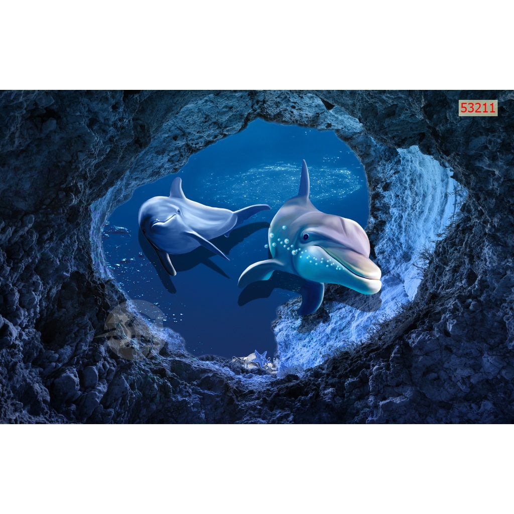 Tranh dán tường trang trí trần nhà 3D siêu đẹp nhận in kích thước theo yêu cầu