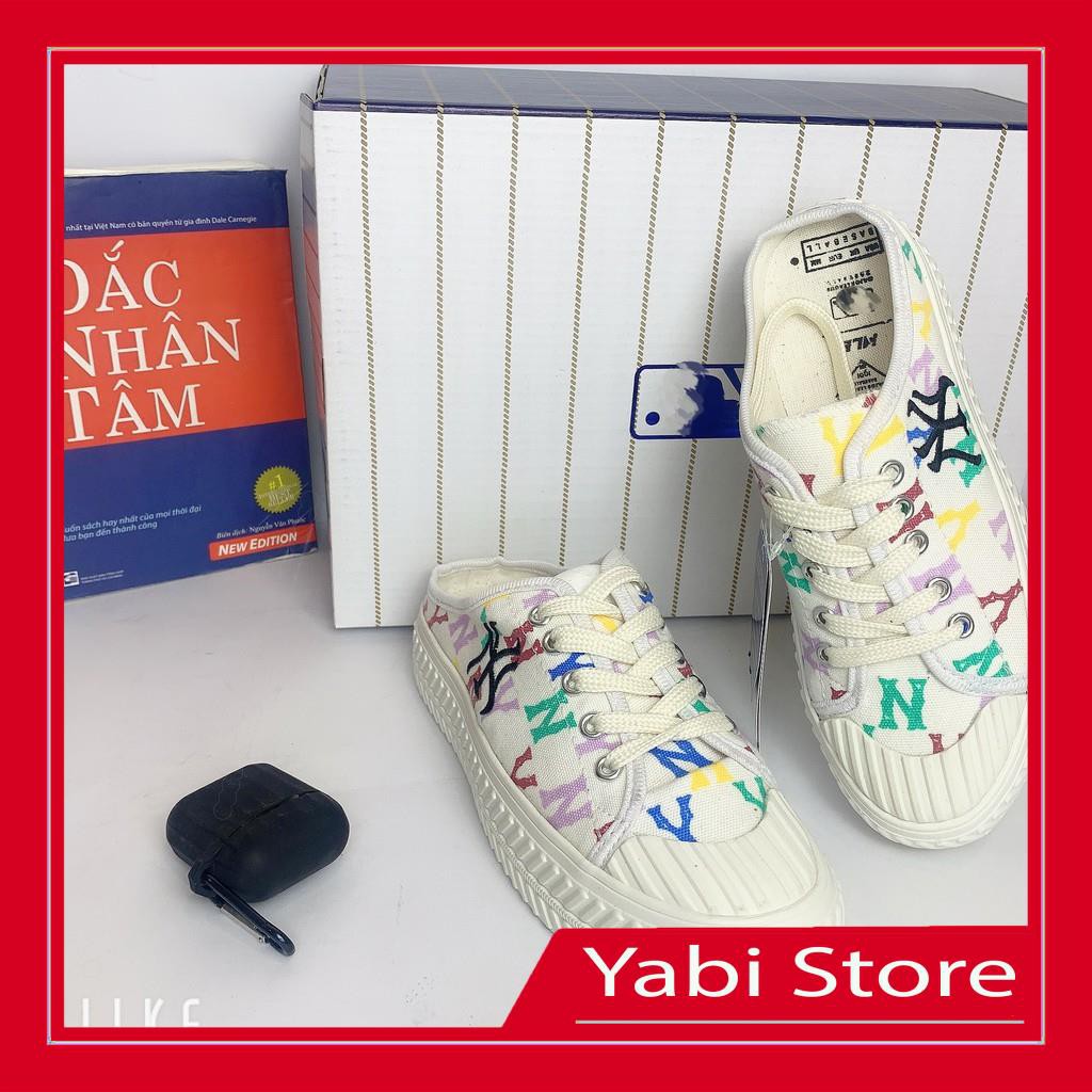 [ Like au- Hàng Trung ] Giày Sục NY, Đạp Gót, Giày Sục 𝐌𝐋𝐁 NY trắng Độn đế mới nhất 2021 | BigBuy360 - bigbuy360.vn