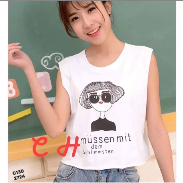Áo Balô cô gái đeo kính (C)