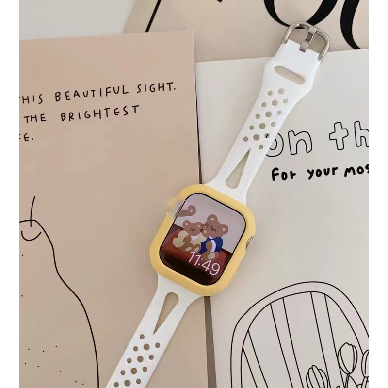 Ốp Bảo Vệ Màn Hình Đồng Hồ Thông Minh Apple watch Series 3 4 5 6 SE 7 Kích Thước 45mm 44mm 40mm 42mm 38mm