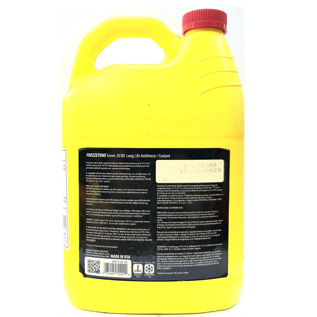 Nước làm mát xanh / đỏ cao cấp Freezetone Antireeze Coolant 20/80 LD 3.79L
