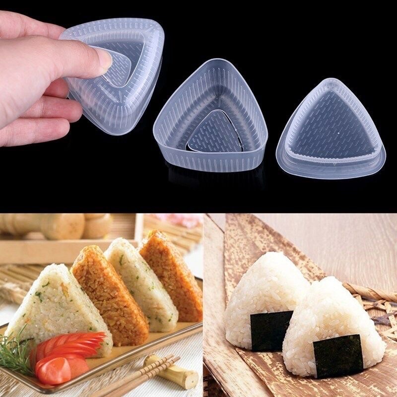 Khuôn cơm tạo hình tam giác/hoa/heo pep... cho bé ăn dặm