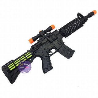 Súng máy đồ chơi có ống nhòm chạy pin có đèn nhạc