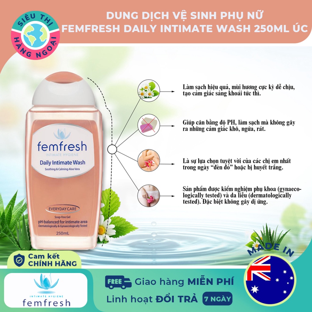 Dung dịch vệ dinh phụ nữ Femfresh 250ml