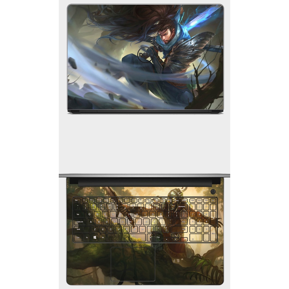 SKIN dán Laptop in hình nhân vật game LOL- Liên Minh Huyền Thoại. Full các dòng máy: Asus, Acer, Dell, Hp,.. In theo yc