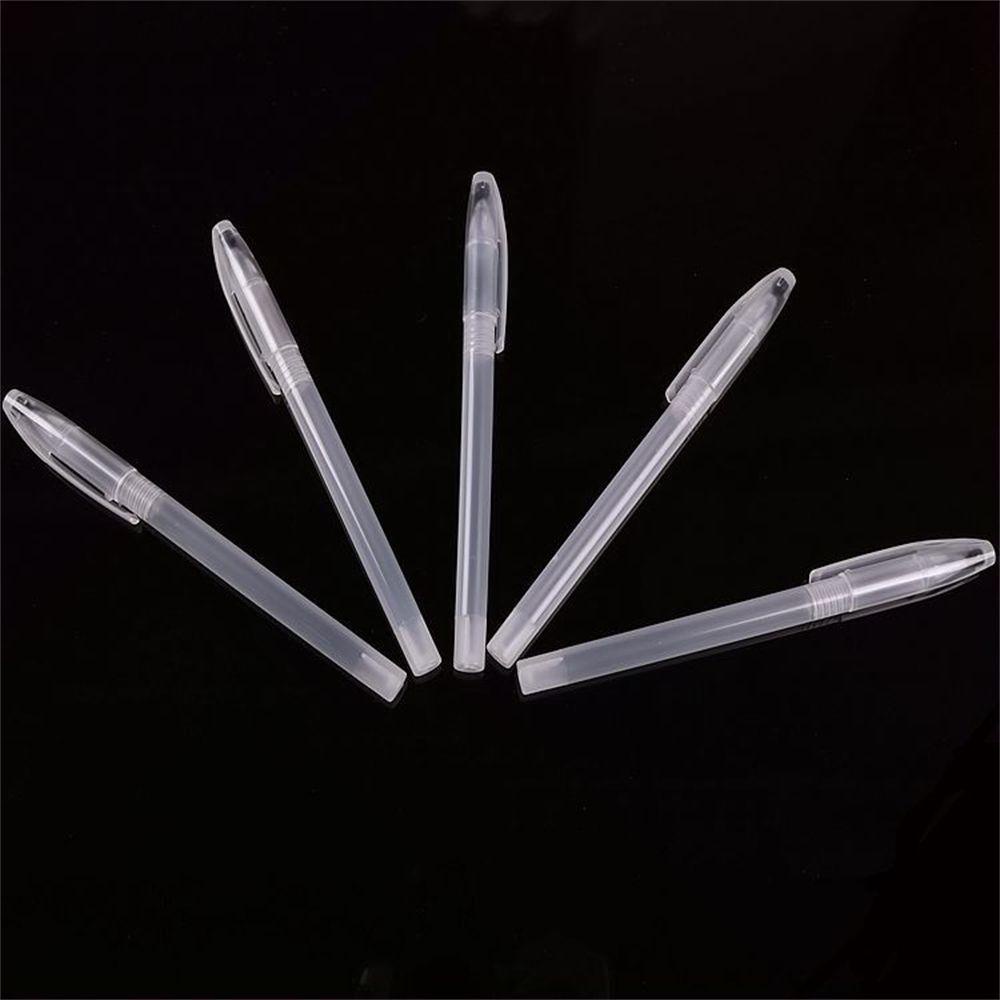 JARRED Set 10 Vỏ Bút Gel Trong Suốt Tiện Dụng Cho Học Sinh / Văn Phòng