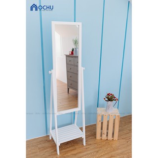 GƯƠNG KỆ ĐỨNG KHUNG GỖ HÀN QUỐC - MIRROR SHELF - T