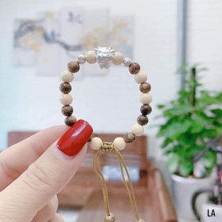 Vòng dâu mix con giáp bạc cho bé
